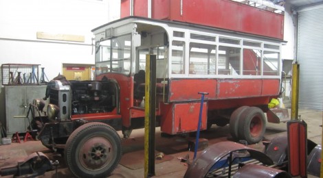 Overhaul and repaint of 'General' bus begins...