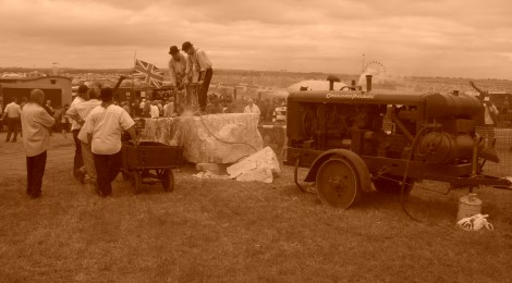 Roadmaking and construction display for Great North Steam Fair