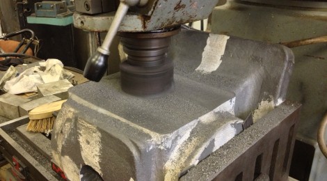 Samson - Cylinder block machining commences...
