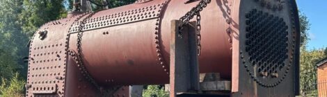 'Hot' of the Press!  Dunrobin's boiler has a first fire lit...