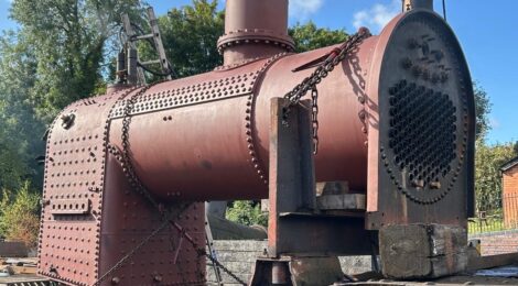 'Hot' of the Press!  Dunrobin's boiler has a first fire lit...