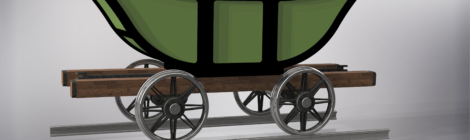 A new passenger coach for the Pockerley Waggonway