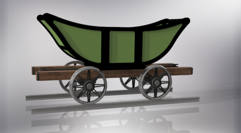 A new passenger coach for the Pockerley Waggonway