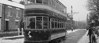 Trams brave the snow!