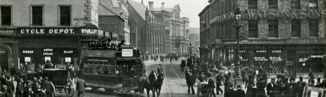 Archive transport views of Newcastle City Centre...