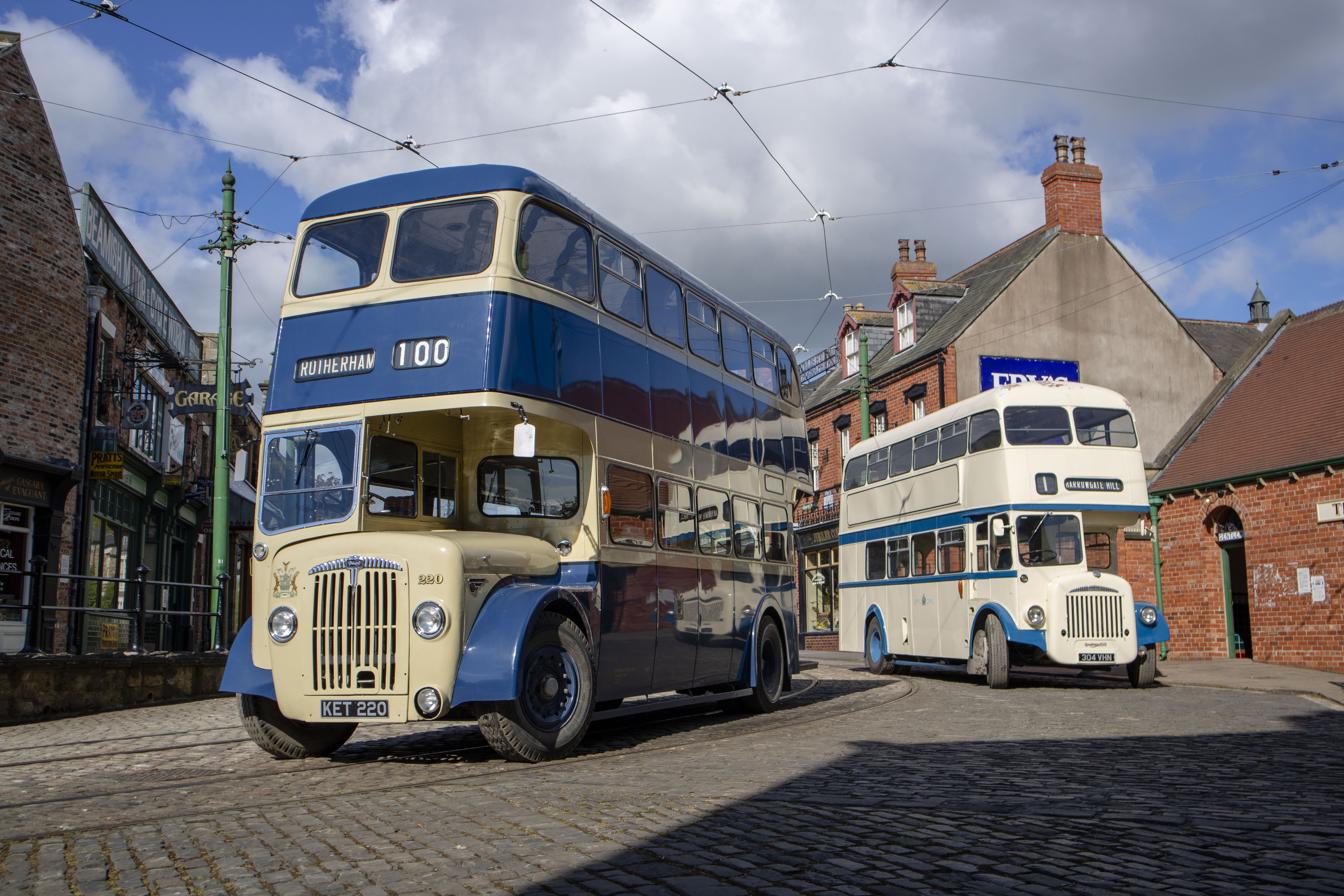 Motor Buses at Beamish Museum...